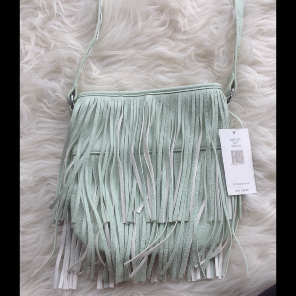 Steve Madden Mint Mini Fringe Crossbody bag - Picture 6 of 7
